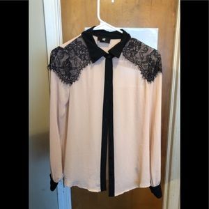 Long sleeve see-through Button up